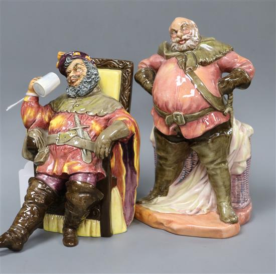 Two Doulton figures  The Foaming Quart and Falstaff